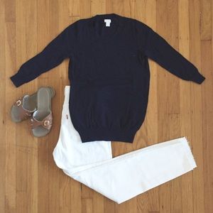 J. Crew Factory Slub Cotton Charley Sweater
